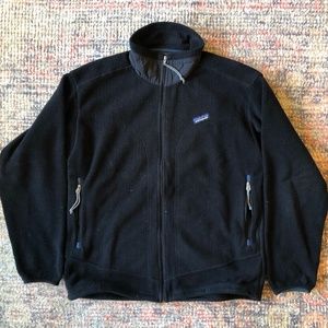 Patagonia Men's Sweater Fleece Black Jacket